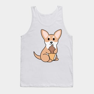 Chihuahua Chocolate Ice Cream Tank Top